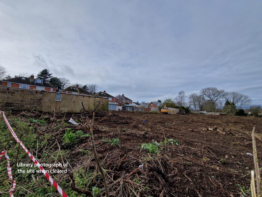 Lot: 28 - APPROXIMATELY THREE QUARTERS OF AN ACRE OF FREEHOLD LAND WITH POTENTIAL - Library photograph of the site when cleared